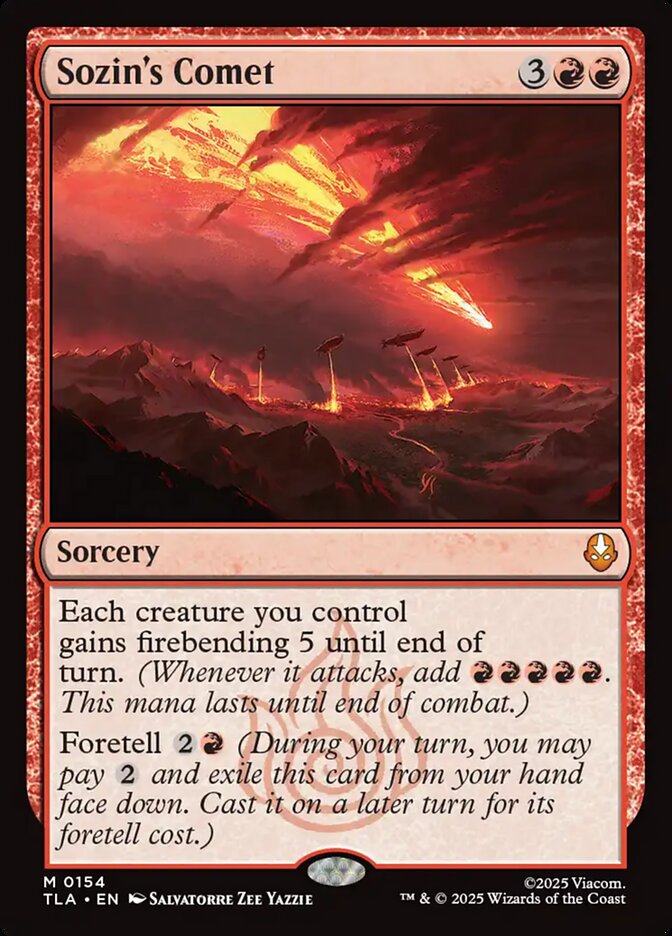 Sozin's Comet Magic: The Gathering card