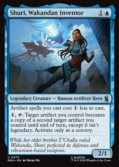 Shuri, Wakandan Inventor Magic: The Gathering card