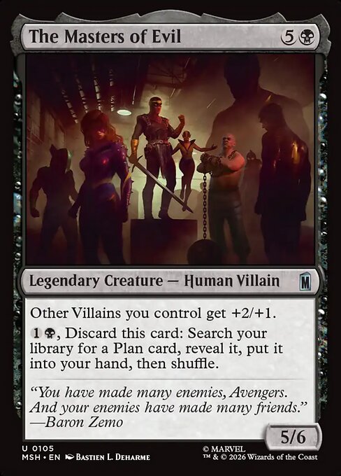 The Masters of Evil Magic: The Gathering card