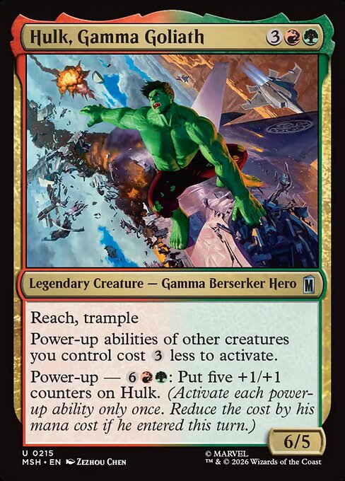 Hulk, Gamma Goliath Magic: The Gathering card