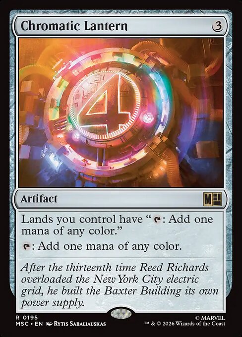 Chromatic Lantern Magic: The Gathering card