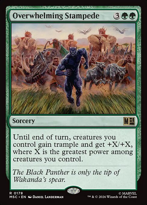 Overwhelming Stampede Magic: The Gathering card
