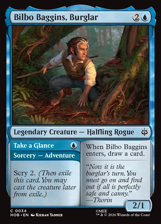 Bilbo Baggins, Burglar // Take a Glance card image