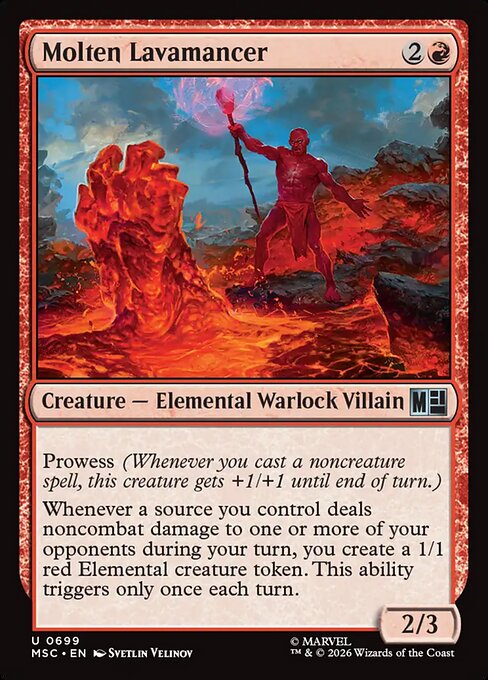 Molten Lavamancer Magic: The Gathering card