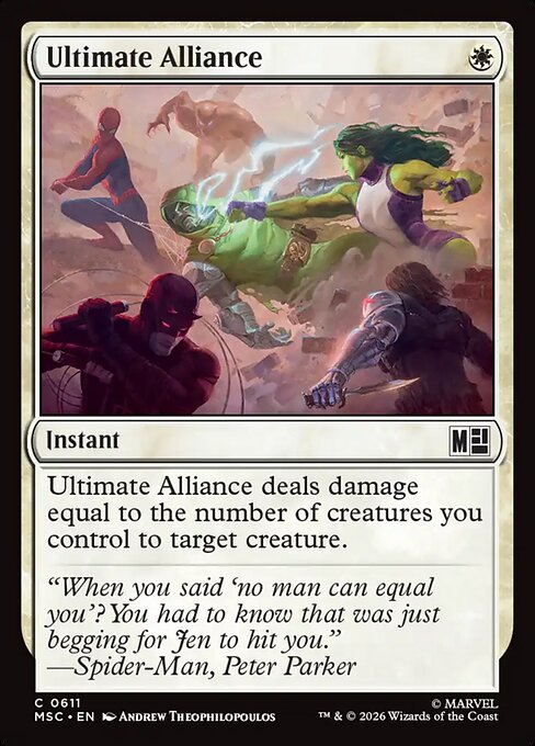 Ultimate Alliance Magic: The Gathering card