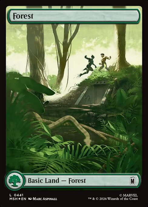 Forest Magic: The Gathering card
