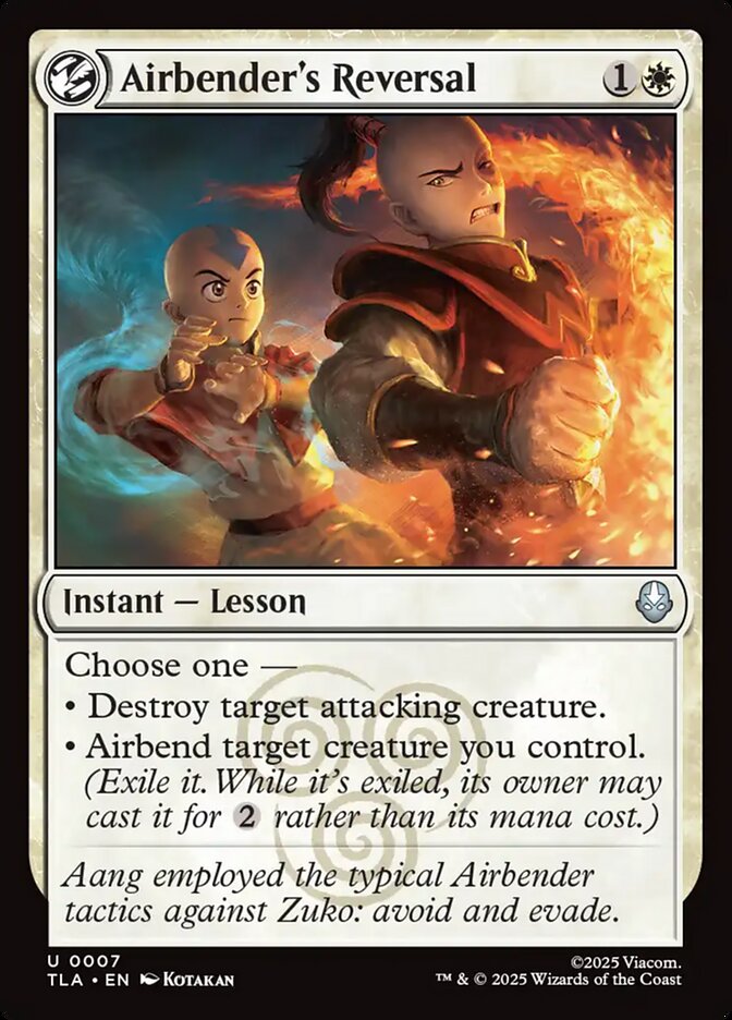 Airbender's Reversal Magic: The Gathering card
