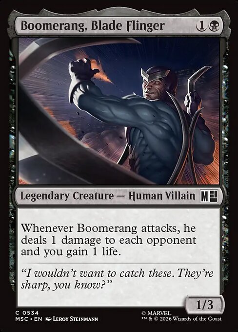 Boomerang, Blade Flinger Magic: The Gathering card