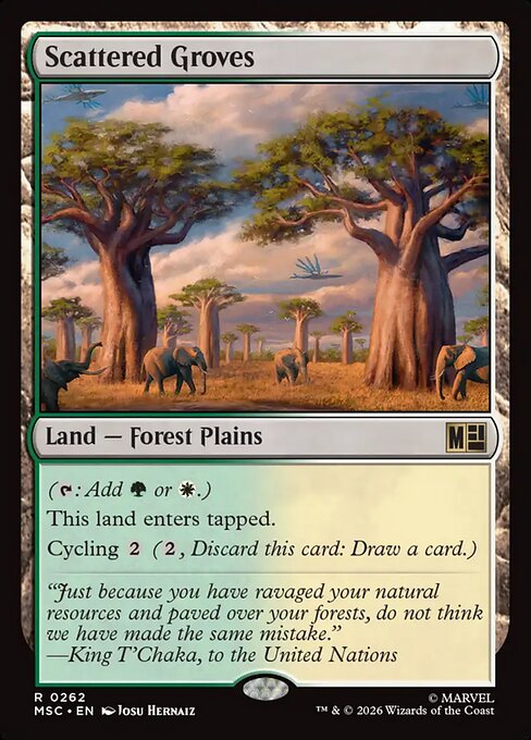 Scattered Groves Magic: The Gathering card