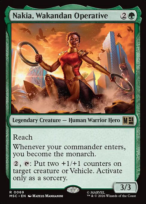 Nakia, Wakandan Operative Magic: The Gathering card