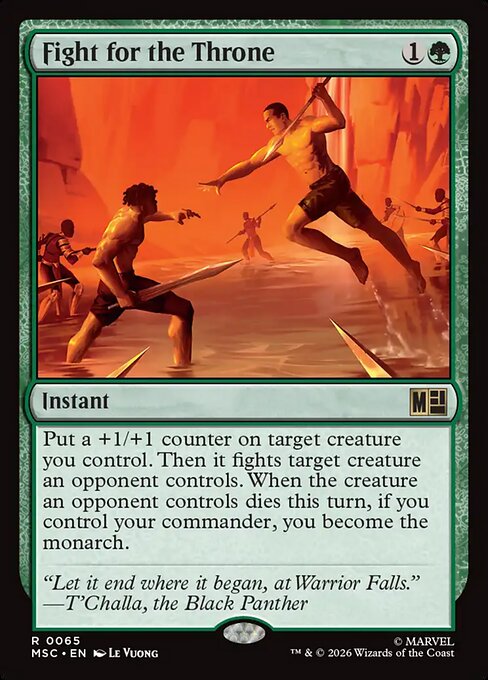 Fight for the Throne Magic: The Gathering card