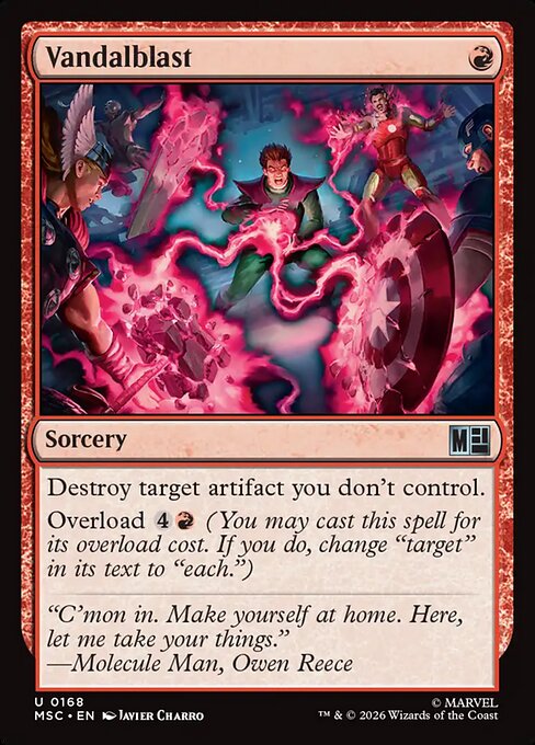 Vandalblast Magic: The Gathering card