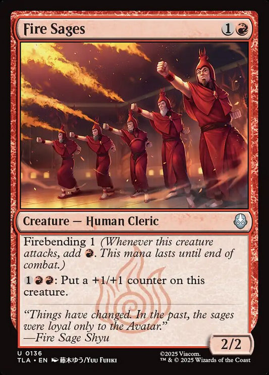 Fire Sages Magic: The Gathering card