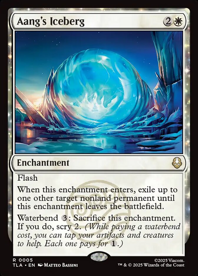 Aang's Iceberg Magic: The Gathering card