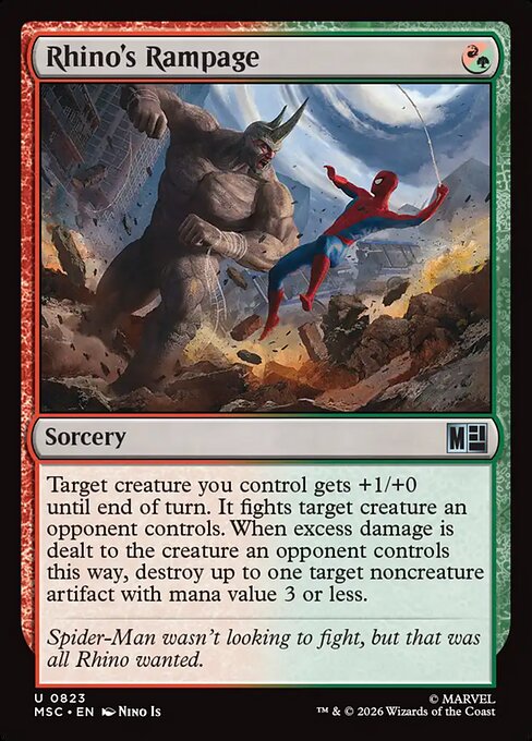 Rhino's Rampage Magic: The Gathering card