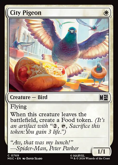 City Pigeon Magic: The Gathering card