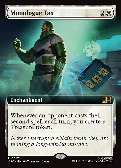 Monologue Tax Magic: The Gathering card