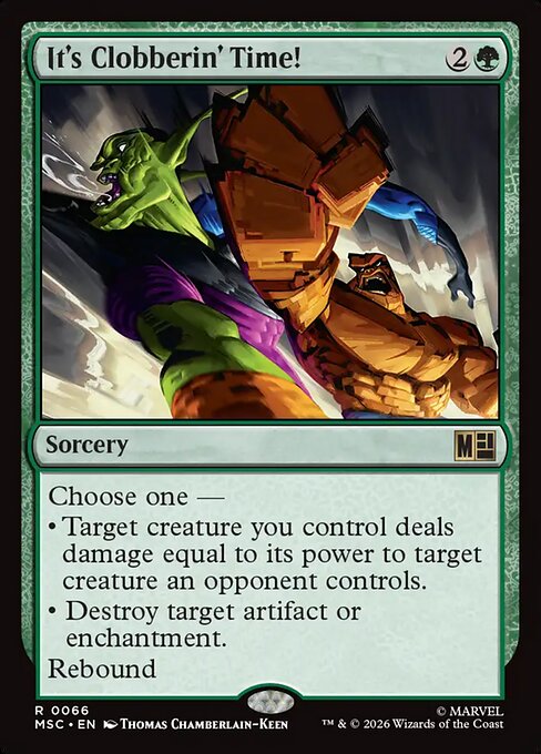 It's Clobberin' Time! Magic: The Gathering card