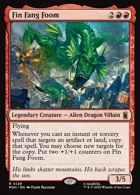 Fin Fang Foom Magic: The Gathering card