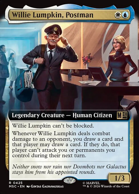 Willie Lumpkin, Postman Magic: The Gathering card