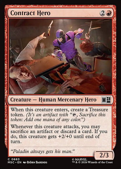 Contract Hero Magic: The Gathering card