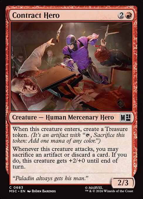 Contract Hero Magic: The Gathering card