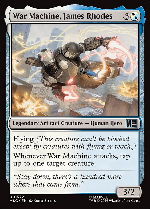 War Machine, James Rhodes Magic: The Gathering card