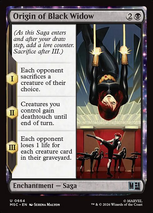 Origin of Black Widow Magic: The Gathering card