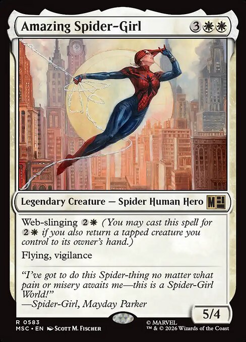 Amazing Spider-Girl Magic: The Gathering card