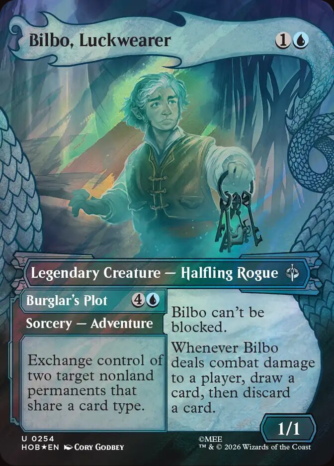 Bilbo, Luckwearer // Burglar's Plot card image