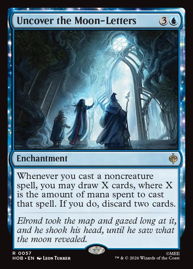 Uncover the Moon-Letters card image