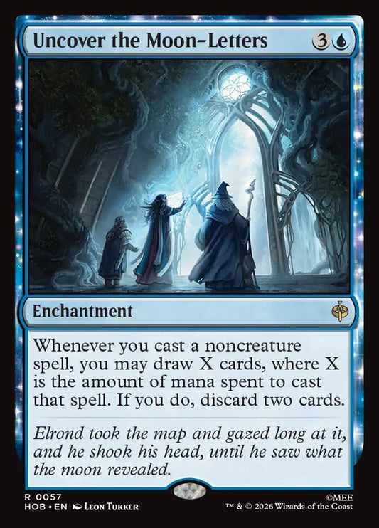 Uncover the Moon-Letters card image