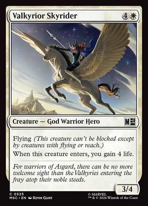 Valkyrior Skyrider Magic: The Gathering card