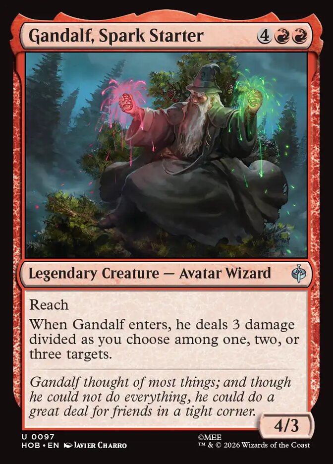 Gandalf, Spark Starter card image