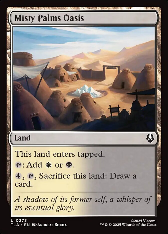 Misty Palms Oasis Magic: The Gathering card