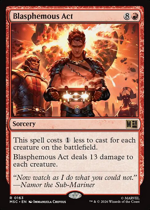 Blasphemous Act Magic: The Gathering card