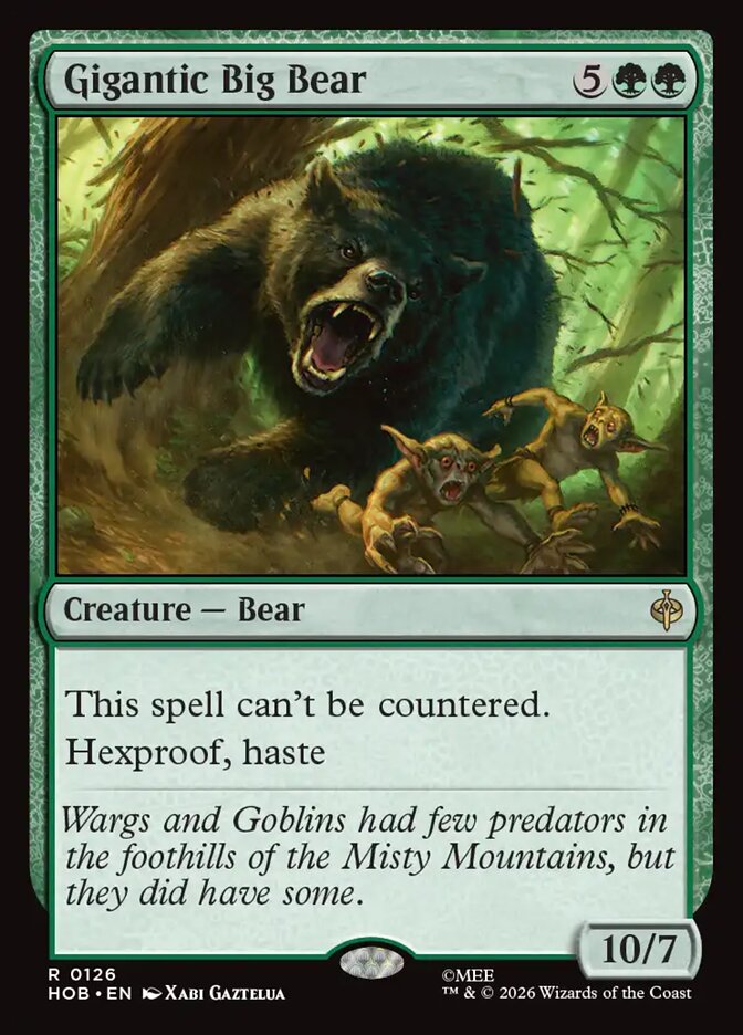 Gigantic Big Bear card image
