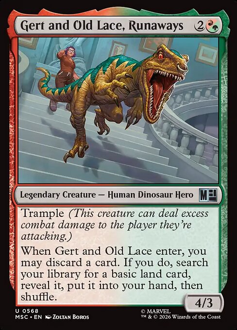 Gert and Old Lace, Runaways Magic: The Gathering card