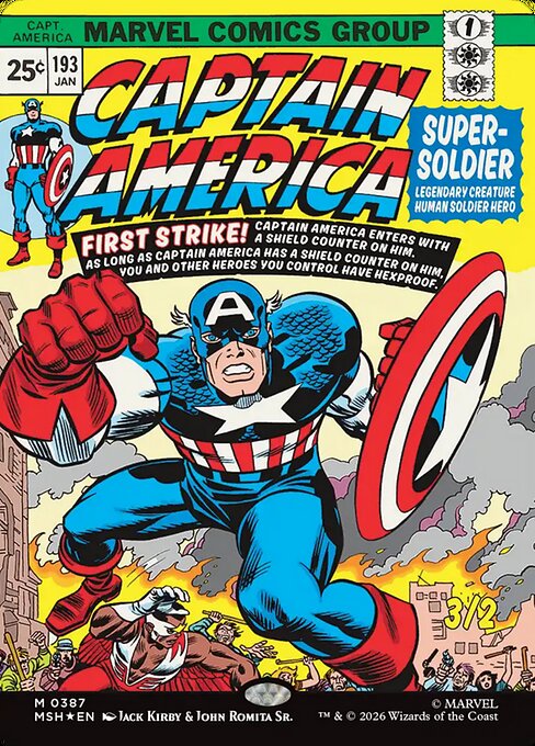 Captain America, Super-Soldier Magic: The Gathering card