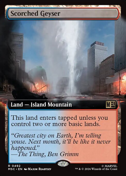 Scorched Geyser Magic: The Gathering card