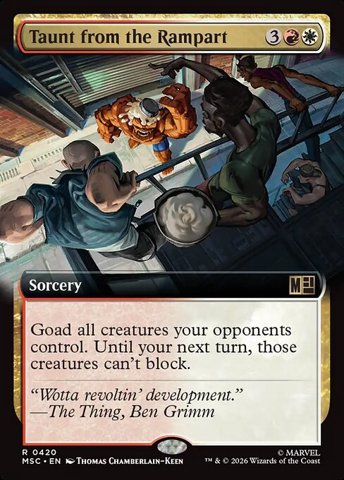 Taunt from the Rampart Magic: The Gathering card