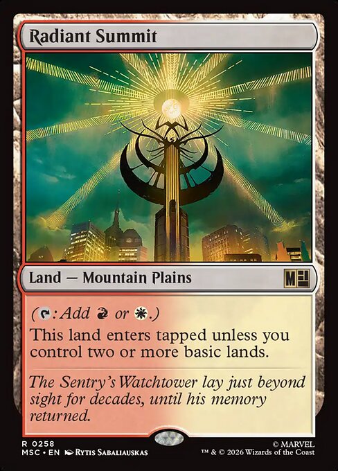Radiant Summit Magic: The Gathering card