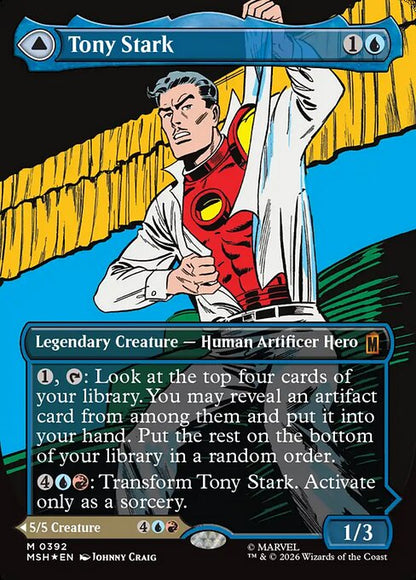 Tony Stark Magic: The Gathering card