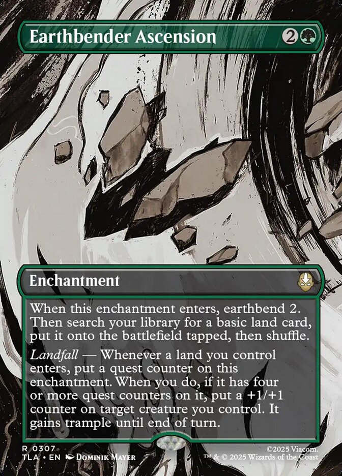 Earthbender Ascension Magic: The Gathering card