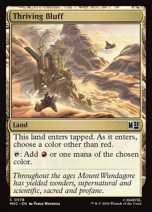 Thriving Bluff Magic: The Gathering card