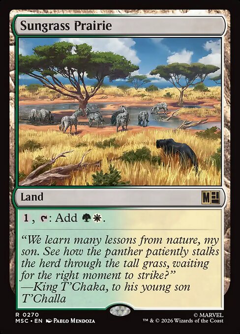 Sungrass Prairie Magic: The Gathering card