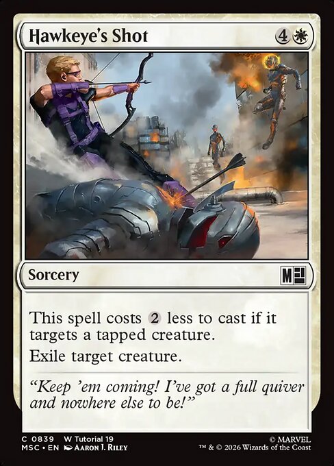 Hawkeye's Shot Magic: The Gathering card