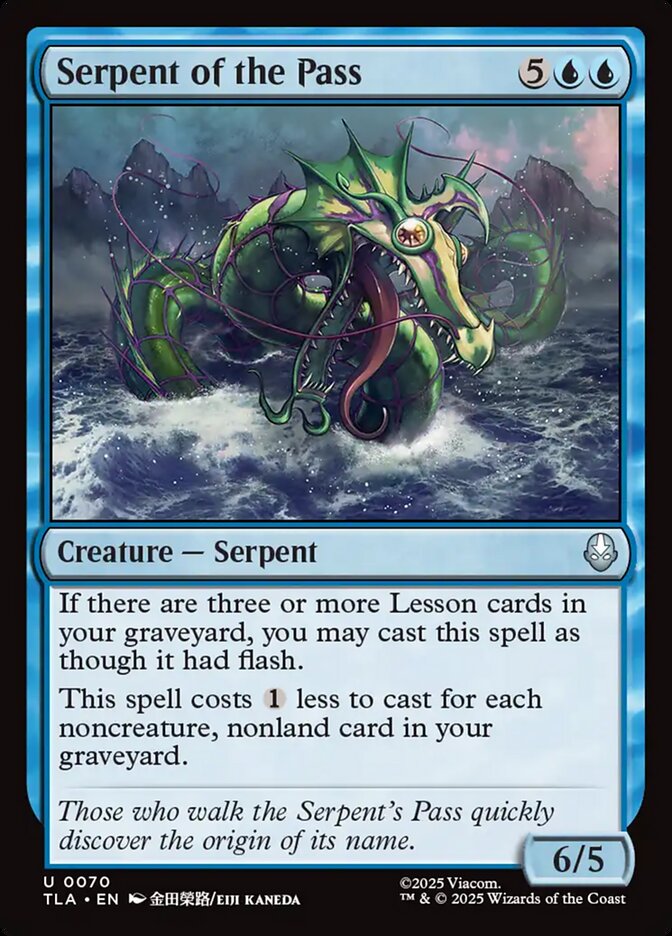 Serpent of the Pass Magic: The Gathering card
