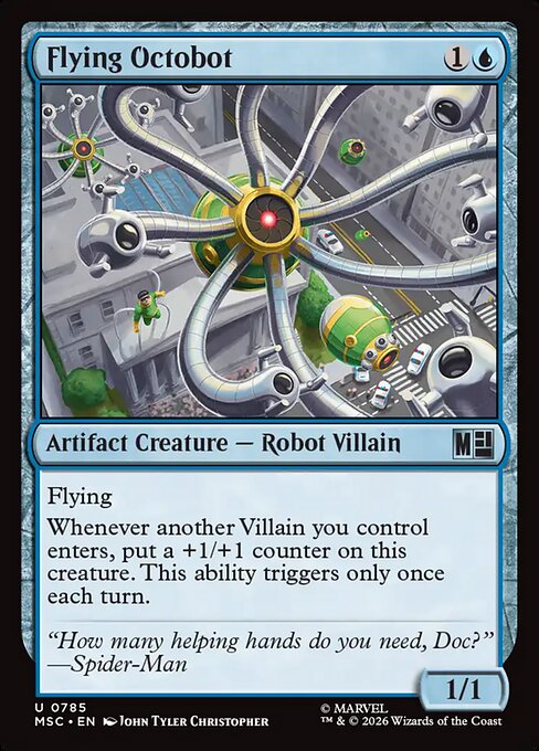 Flying Octobot Magic: The Gathering card