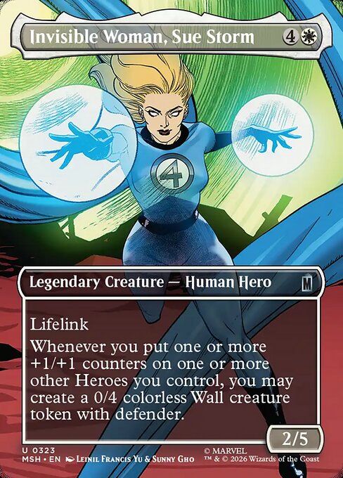 Invisible Woman, Sue Storm Magic: The Gathering card